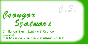 csongor szatmari business card